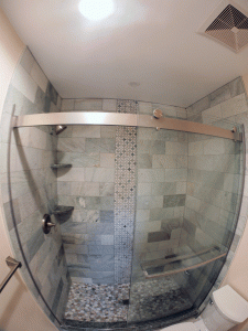 Image of a master bathroom remodel