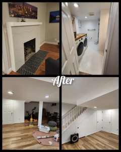 Picture of a basement Remodeling Job in Arlington VA